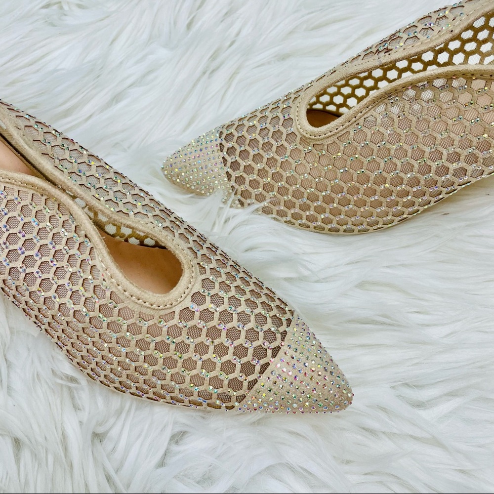 Nude rhinestoned mesh heel - Picture 6 of 6